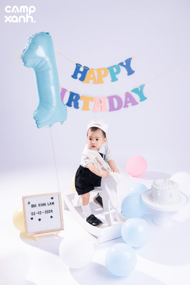 SINH NHẬT 1 TUỔI PHÔNG TRƠN