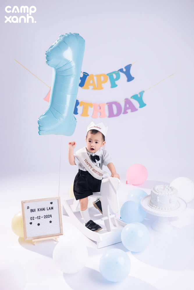 SINH NHẬT 1 TUỔI PHÔNG TRƠN