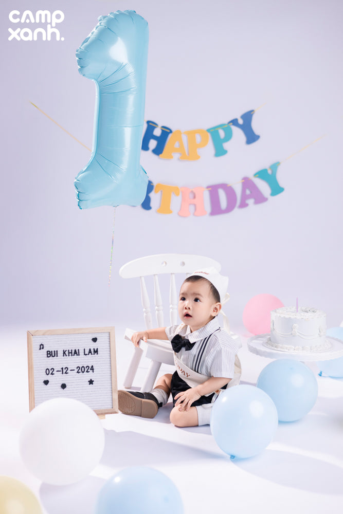 SINH NHẬT 1 TUỔI PHÔNG TRƠN