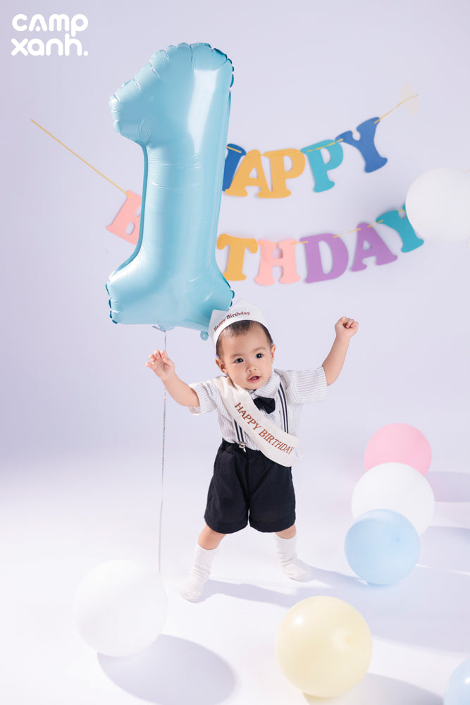 SINH NHẬT 1 TUỔI PHÔNG TRƠN