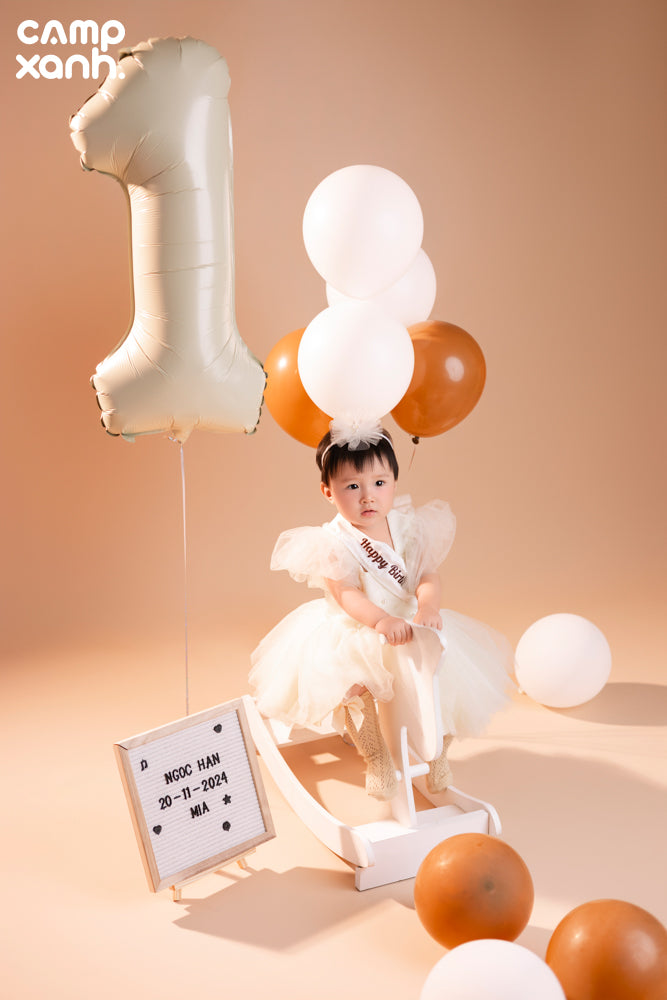 SINH NHẬT 1 TUỔI PHÔNG TRƠN