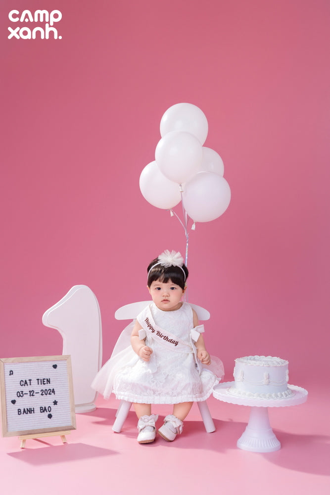 SINH NHẬT 1 TUỔI PHÔNG TRƠN