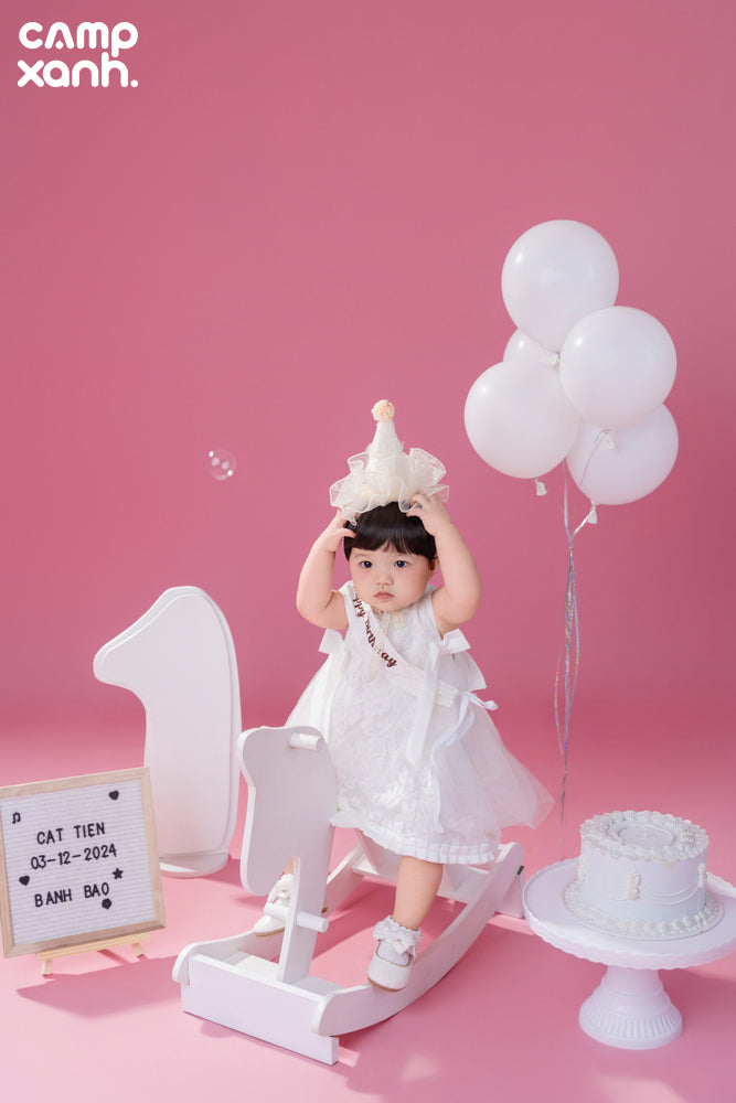 SINH NHẬT 1 TUỔI PHÔNG TRƠN